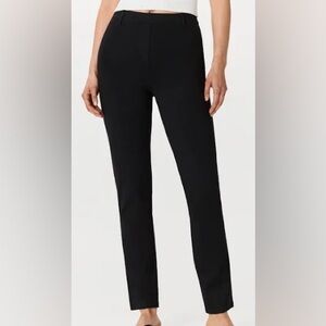 Quince Women's Black Ultra Stretch Pull on Ponte Straight Leg Pants